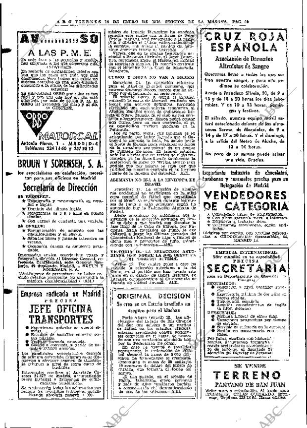 ABC MADRID 14-01-1972 página 60