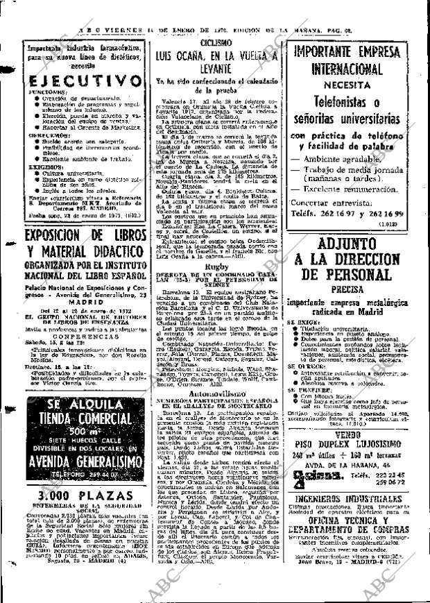 ABC MADRID 14-01-1972 página 62