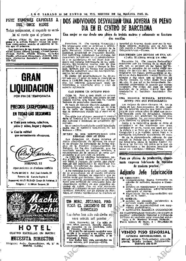 ABC MADRID 15-01-1972 página 31