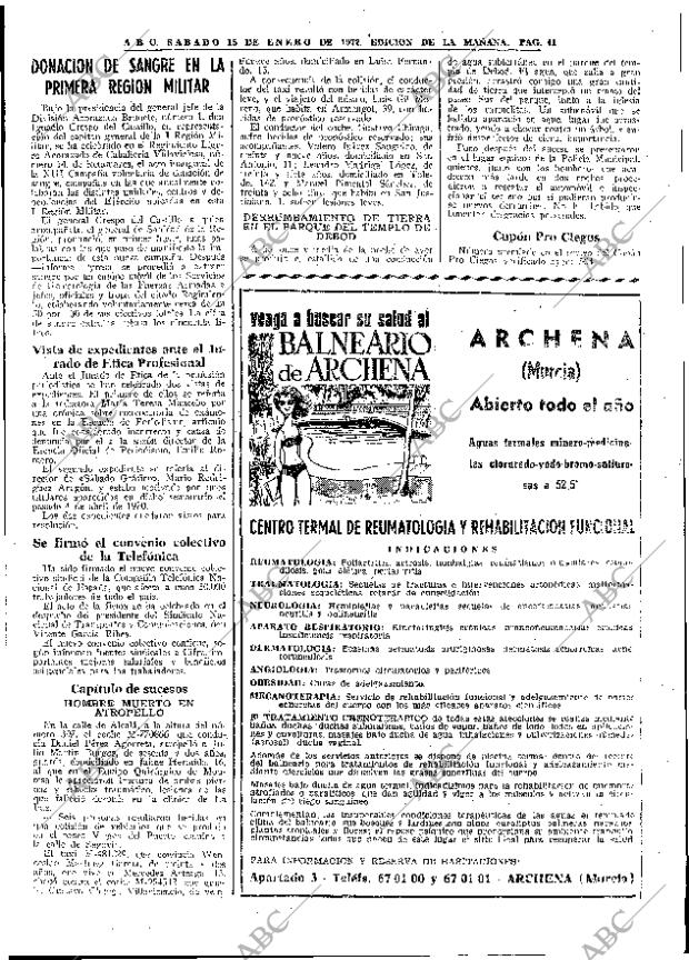 ABC MADRID 15-01-1972 página 41