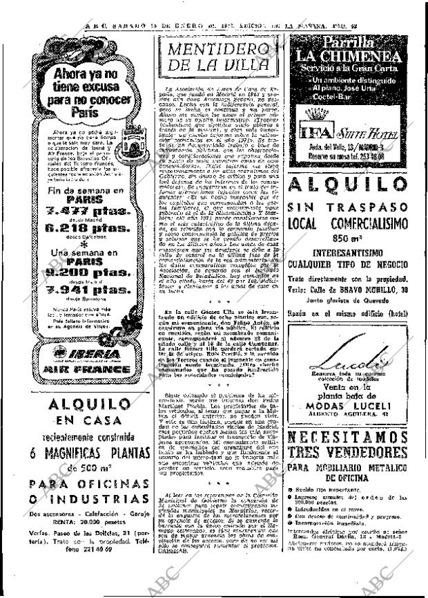 ABC MADRID 15-01-1972 página 42