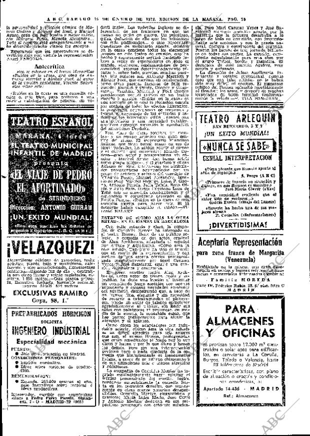 ABC MADRID 15-01-1972 página 72