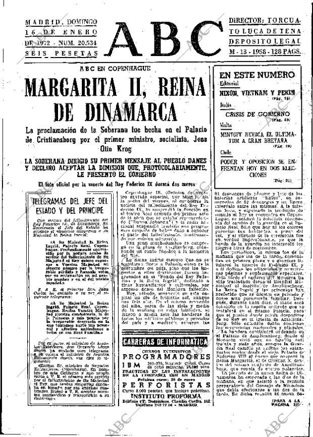 ABC MADRID 16-01-1972 página 17