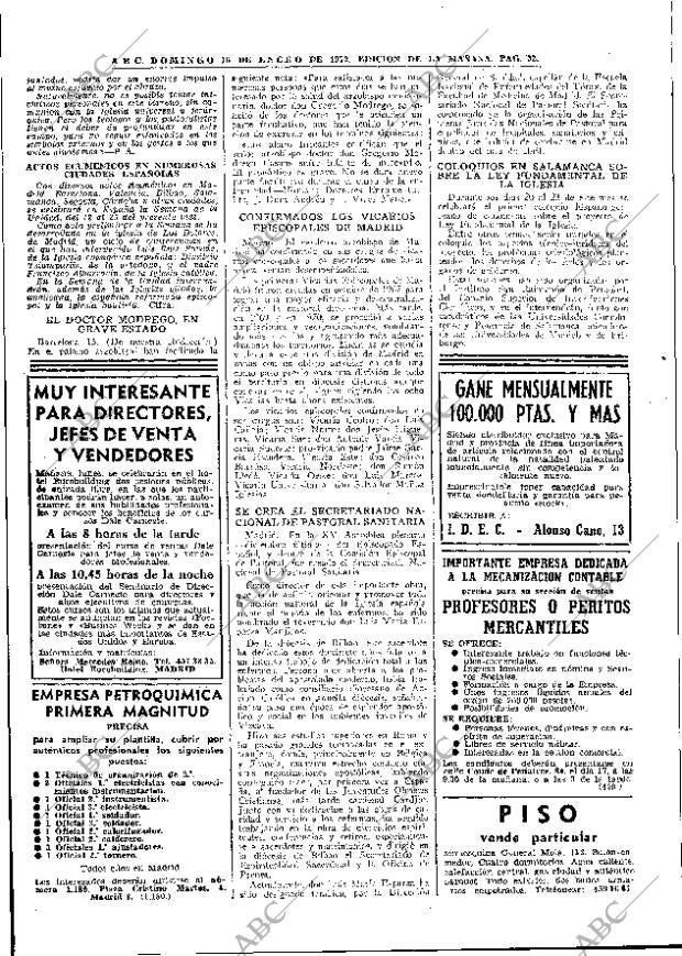 ABC MADRID 16-01-1972 página 32