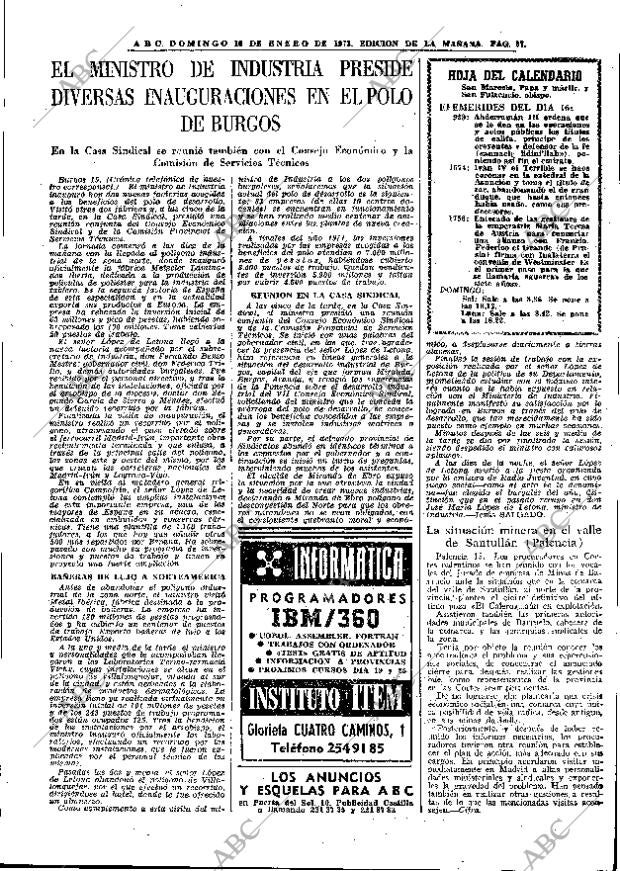ABC MADRID 16-01-1972 página 37