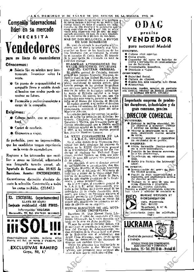 ABC MADRID 16-01-1972 página 42