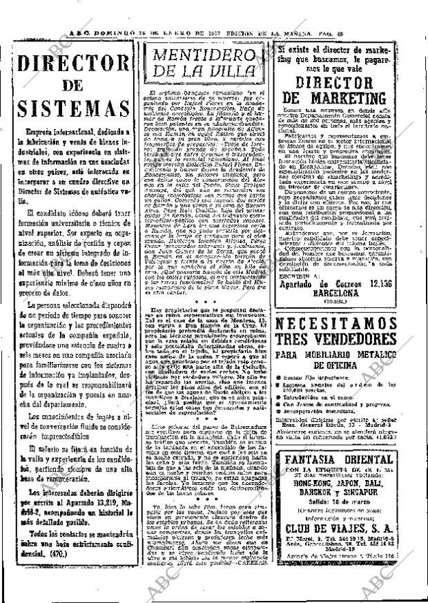 ABC MADRID 16-01-1972 página 46