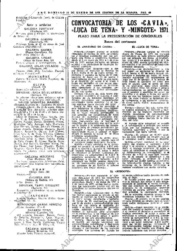 ABC MADRID 16-01-1972 página 49