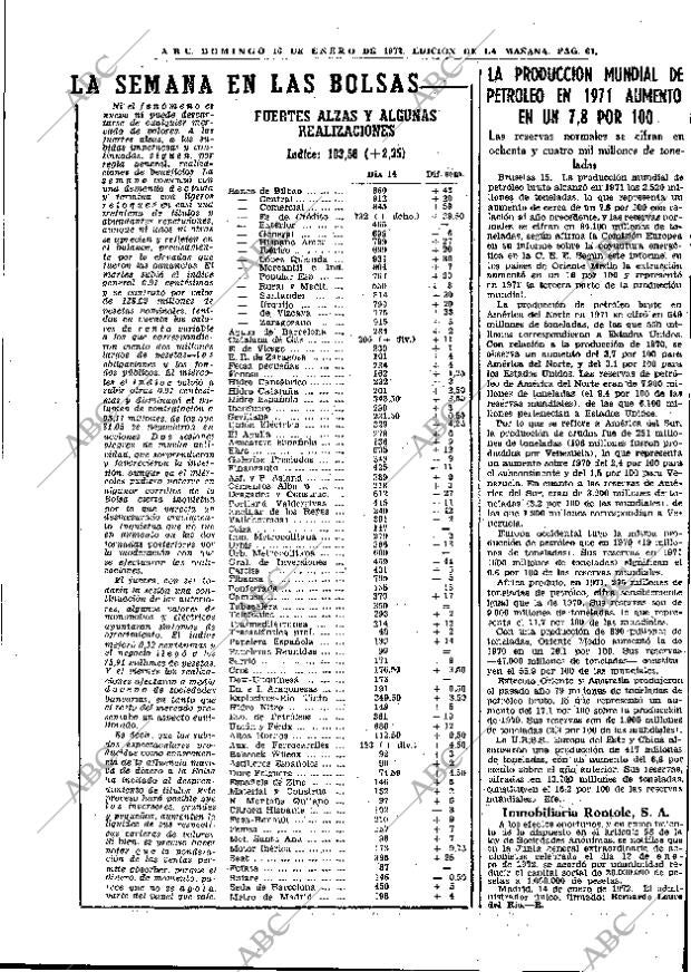 ABC MADRID 16-01-1972 página 61