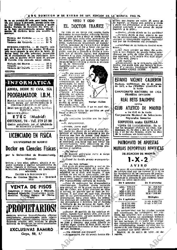 ABC MADRID 16-01-1972 página 64