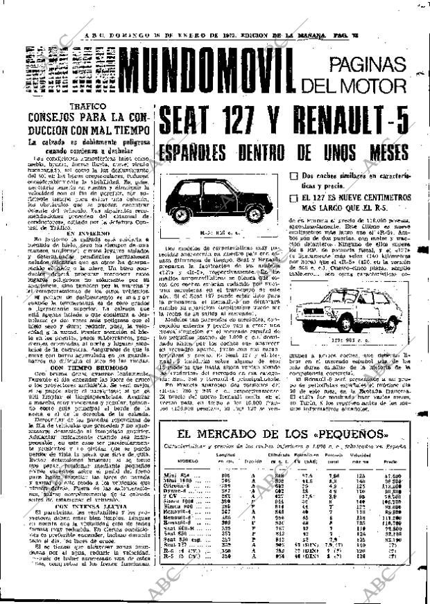 ABC MADRID 16-01-1972 página 73