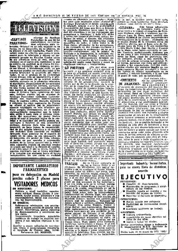 ABC MADRID 16-01-1972 página 78