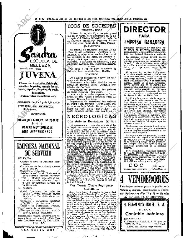 ABC SEVILLA 16-01-1972 página 38