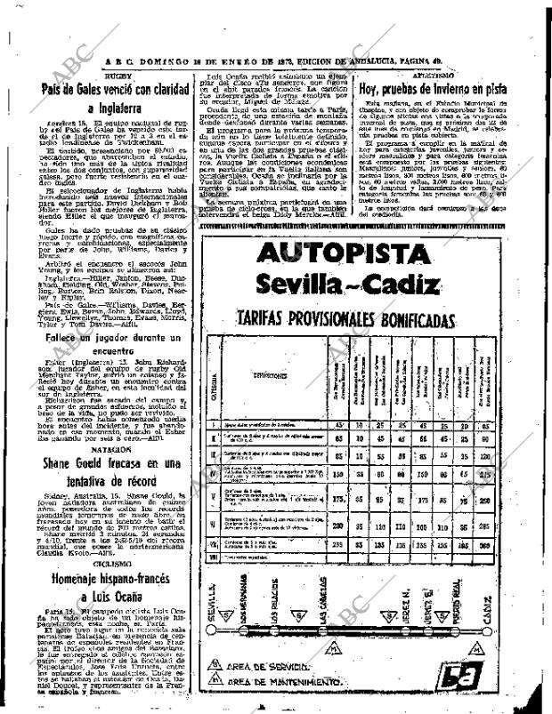 ABC SEVILLA 16-01-1972 página 45