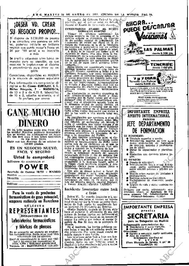 ABC MADRID 18-01-1972 página 20