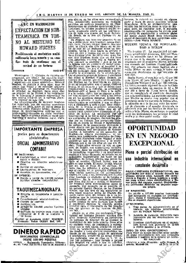 ABC MADRID 18-01-1972 página 21