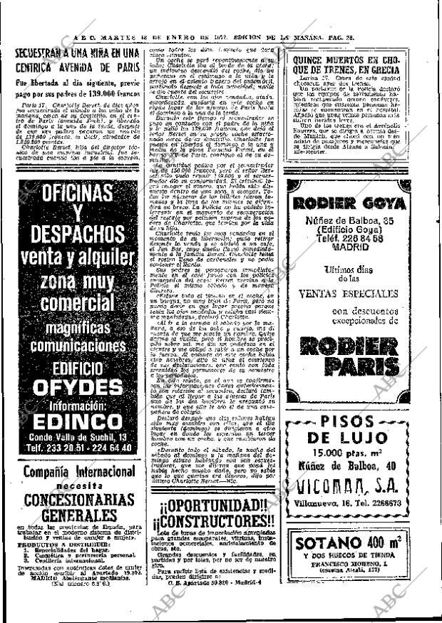 ABC MADRID 18-01-1972 página 28