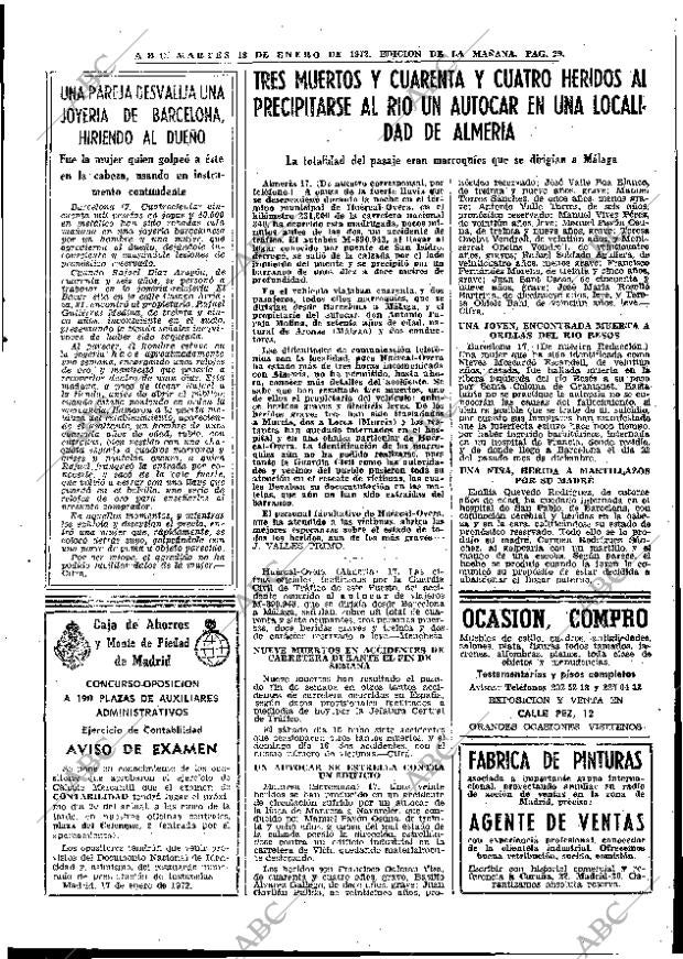 ABC MADRID 18-01-1972 página 29