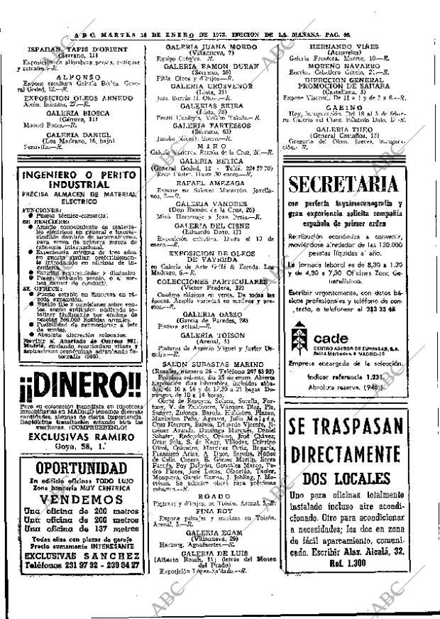 ABC MADRID 18-01-1972 página 46