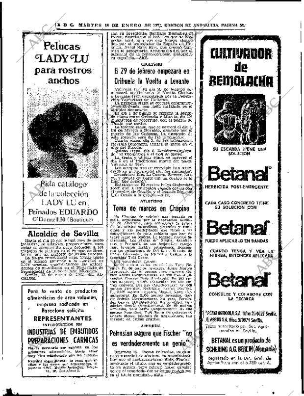 ABC SEVILLA 18-01-1972 página 56