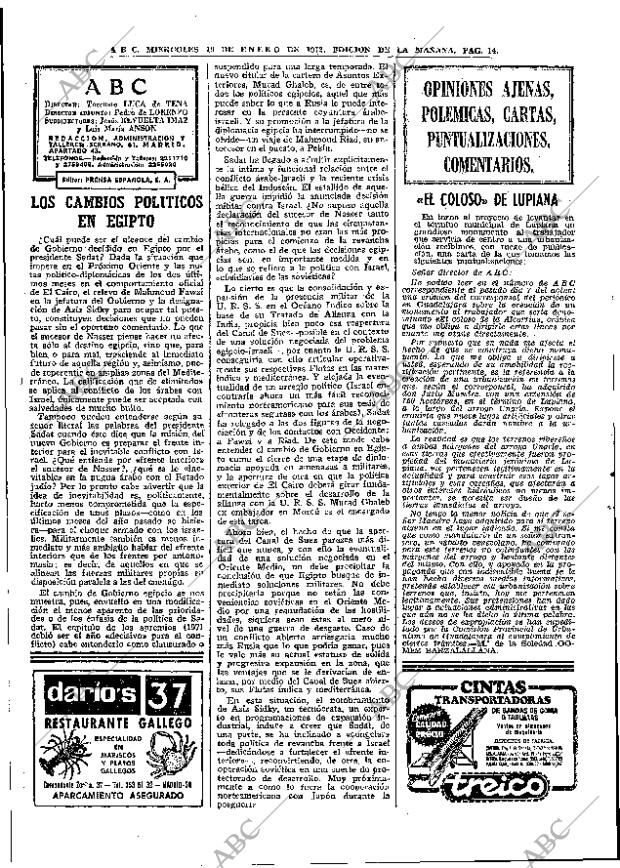 ABC MADRID 19-01-1972 página 14