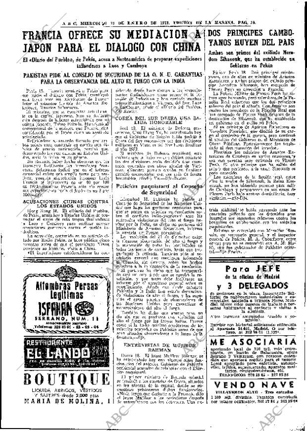 ABC MADRID 19-01-1972 página 19