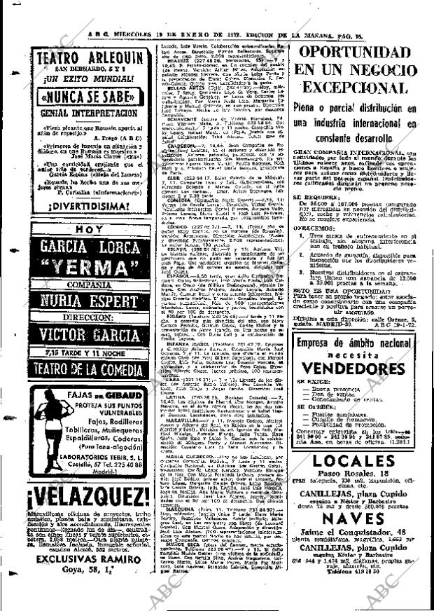 ABC MADRID 19-01-1972 página 76