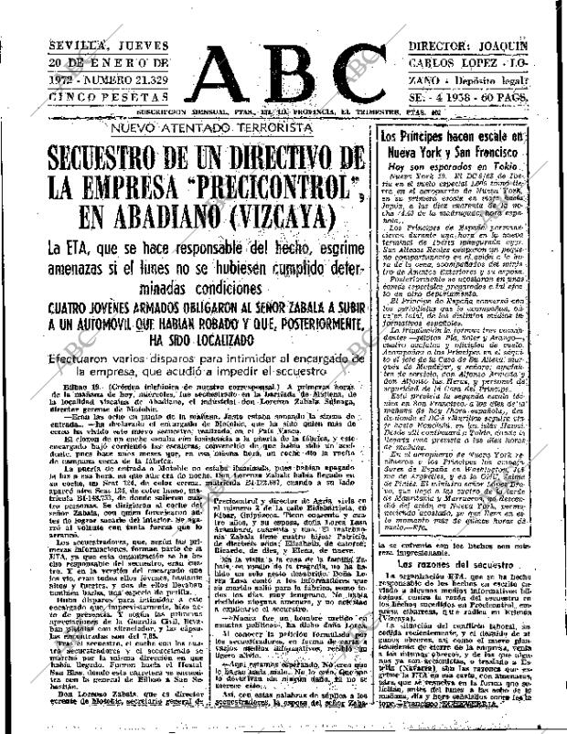 ABC SEVILLA 20-01-1972 página 15