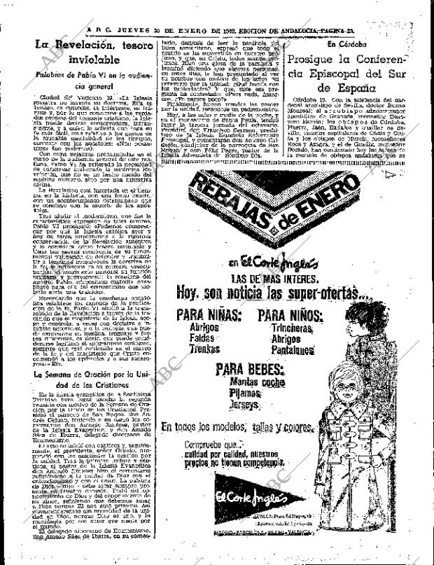 ABC SEVILLA 20-01-1972 página 23