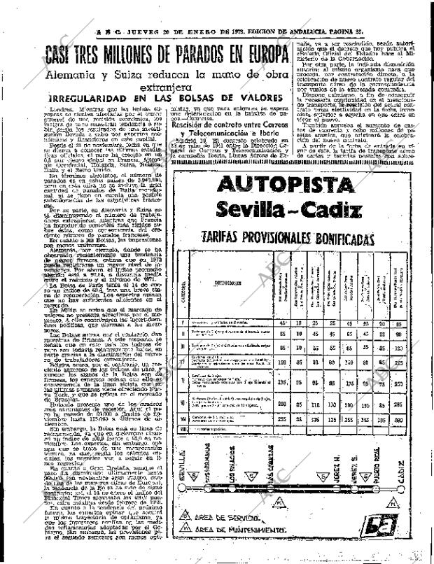 ABC SEVILLA 20-01-1972 página 25