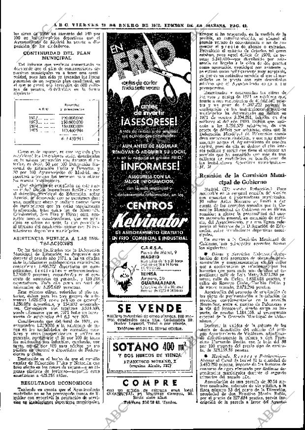 ABC MADRID 21-01-1972 página 42