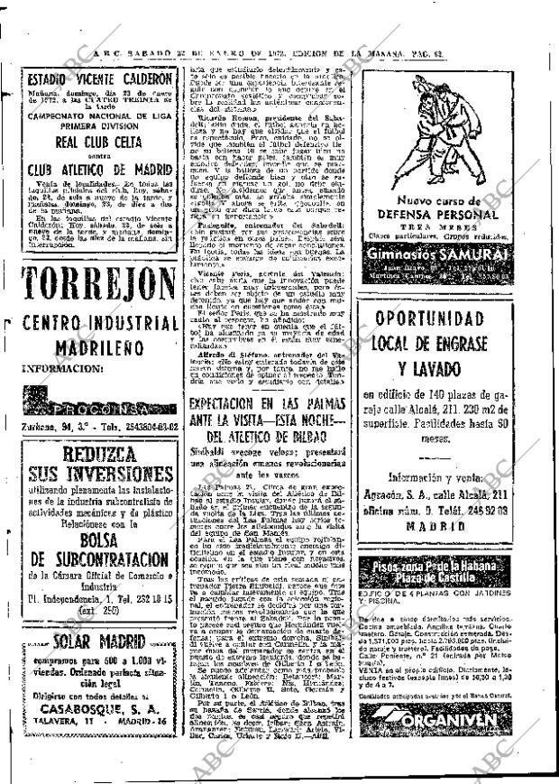 ABC MADRID 22-01-1972 página 62