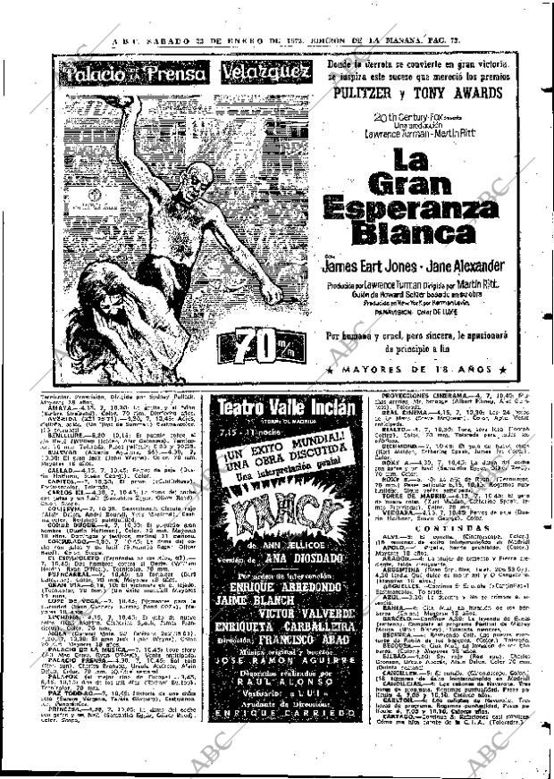 ABC MADRID 22-01-1972 página 73