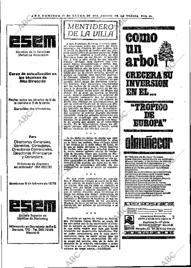 ABC MADRID 23-01-1972 página 46