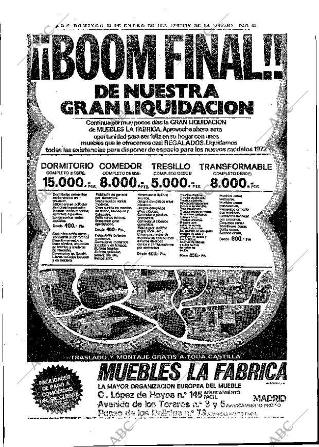 ABC MADRID 23-01-1972 página 62