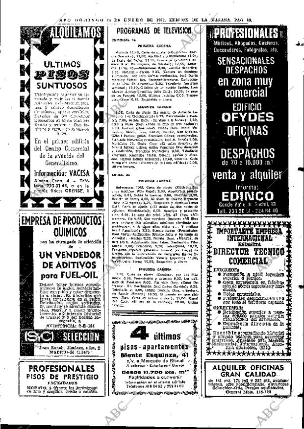 ABC MADRID 23-01-1972 página 89