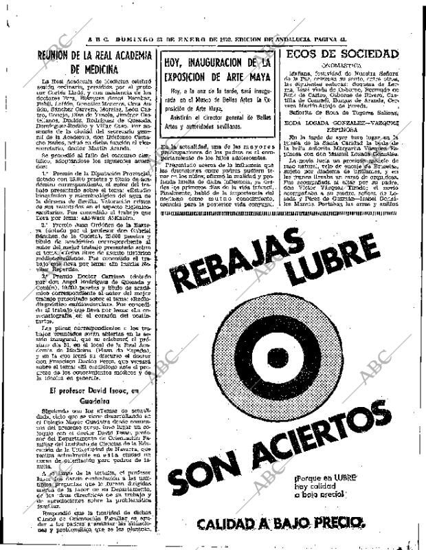 ABC SEVILLA 23-01-1972 página 41