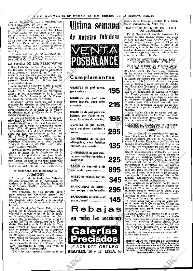 ABC MADRID 25-01-1972 página 34