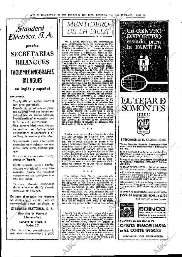 ABC MADRID 25-01-1972 página 38