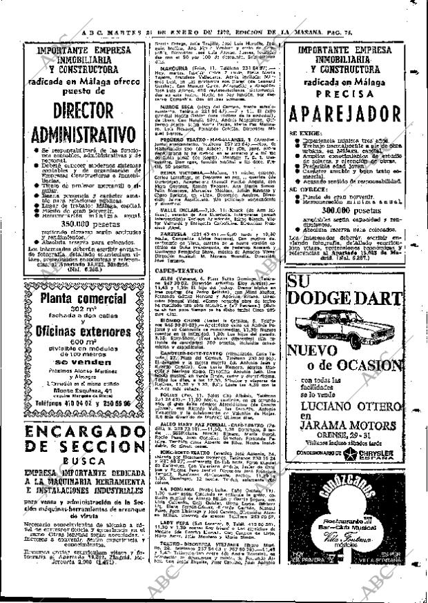 ABC MADRID 25-01-1972 página 75