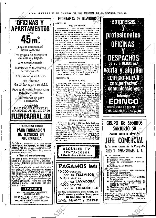 ABC MADRID 25-01-1972 página 80