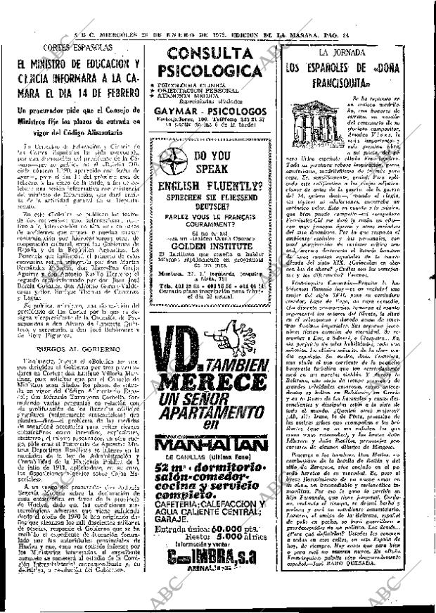 ABC MADRID 26-01-1972 página 24
