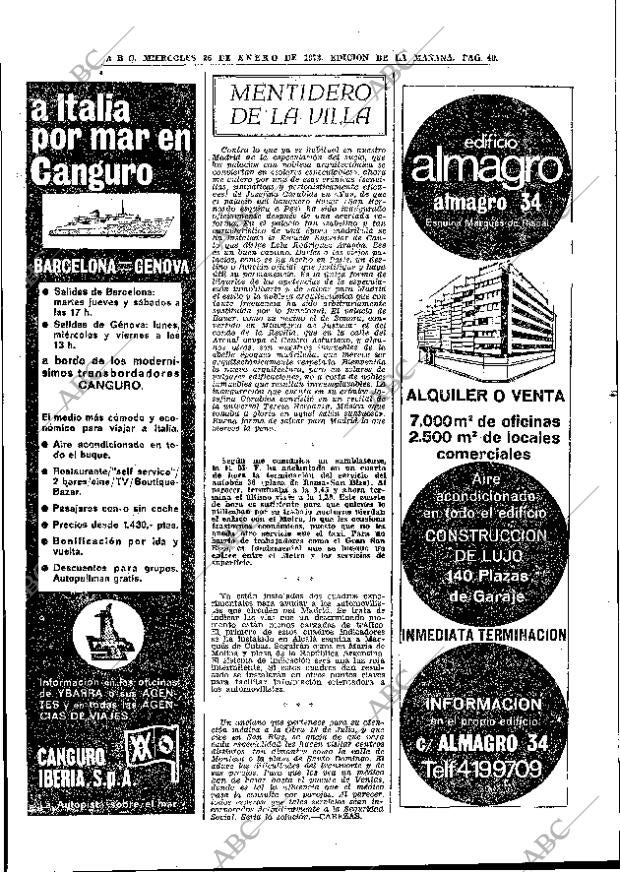 ABC MADRID 26-01-1972 página 40