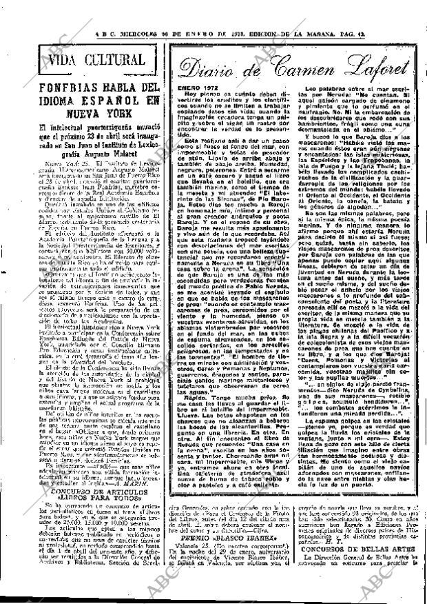 ABC MADRID 26-01-1972 página 43