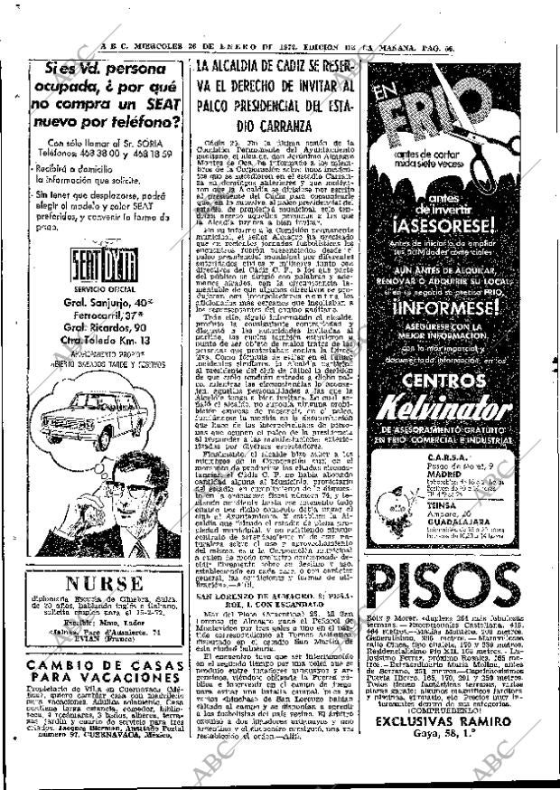 ABC MADRID 26-01-1972 página 56