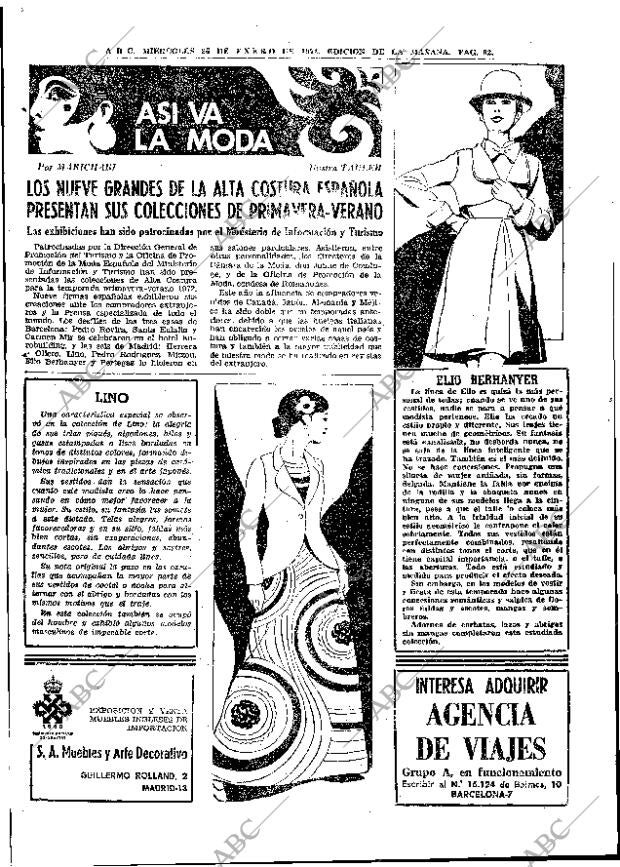 ABC MADRID 26-01-1972 página 62