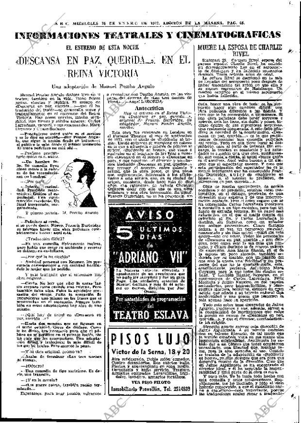ABC MADRID 26-01-1972 página 65