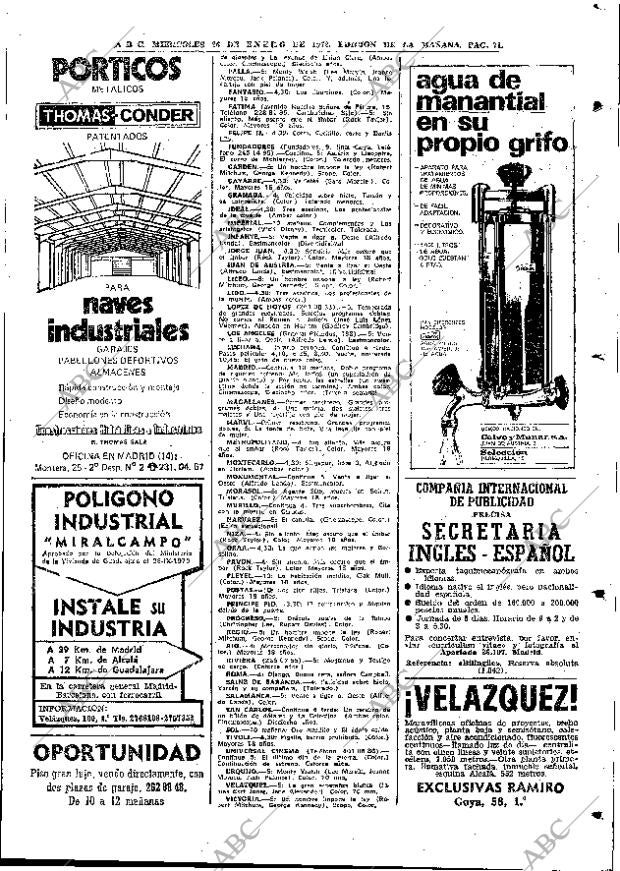 ABC MADRID 26-01-1972 página 71