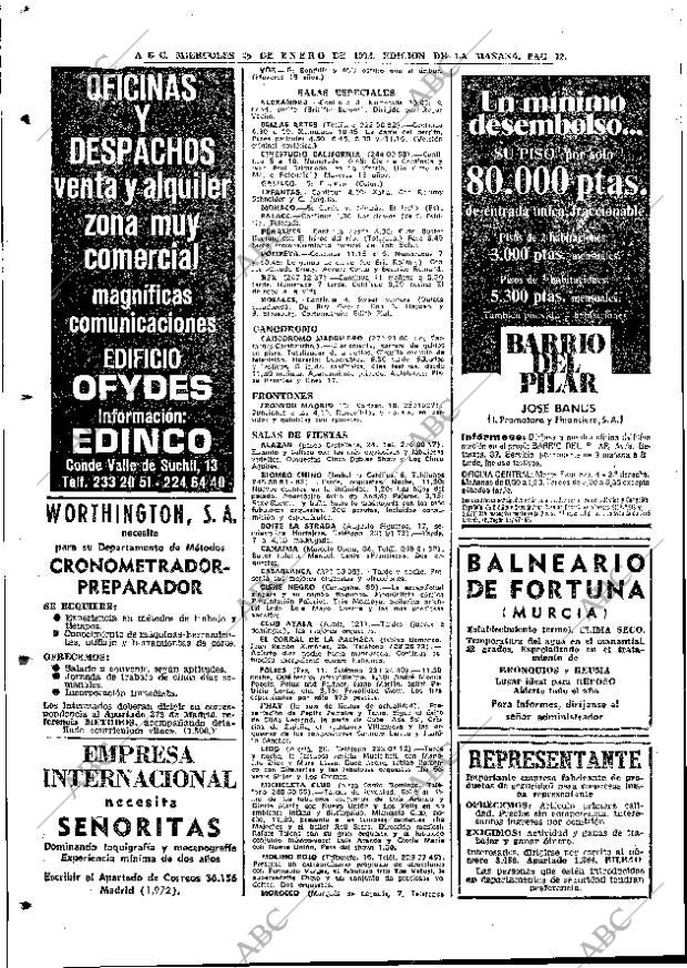 ABC MADRID 26-01-1972 página 72