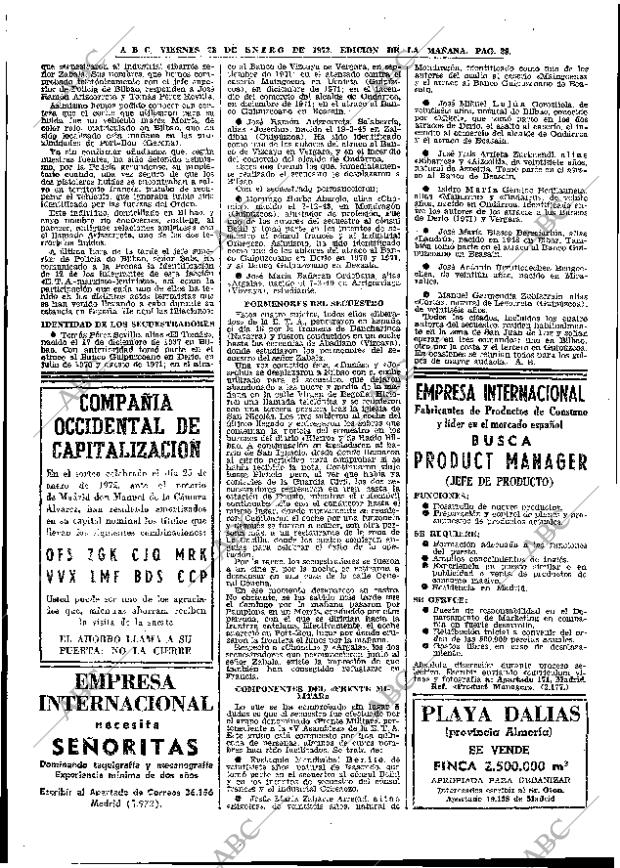 ABC MADRID 28-01-1972 página 28